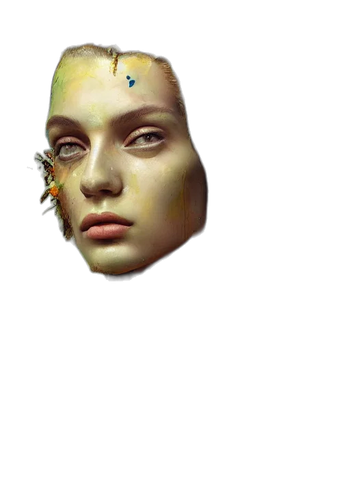 face, mask, creature, robot transparent PNG cut-out