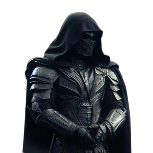 mask, jacket, sword, staff transparent PNG cut-out