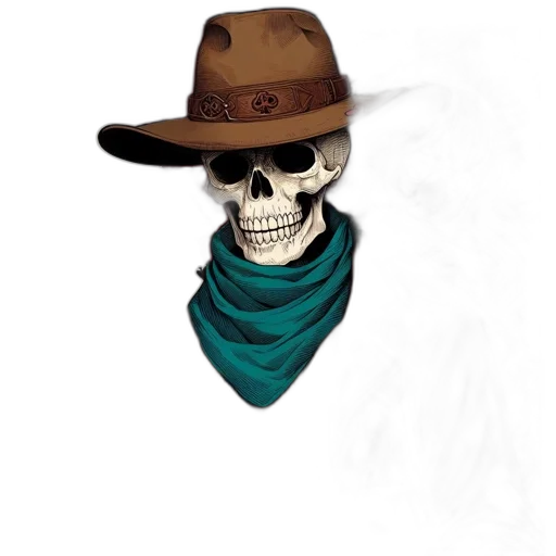 hat, mask, staff, jacket transparent PNG cut-out