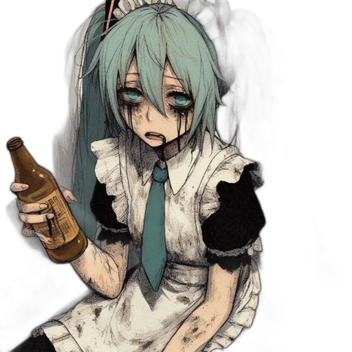 bottle, robot, dress, mask transparent PNG cut-out