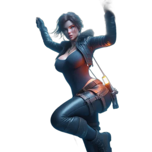 staff, jacket, weapon, concept art transparent PNG cut-out