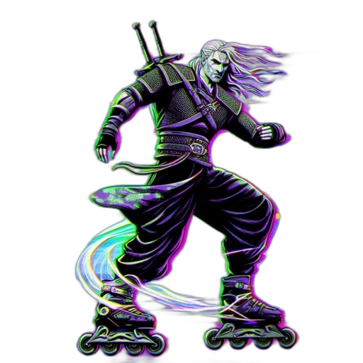 staff, concept art, vaporwave, cyberpunk transparent PNG cut-out