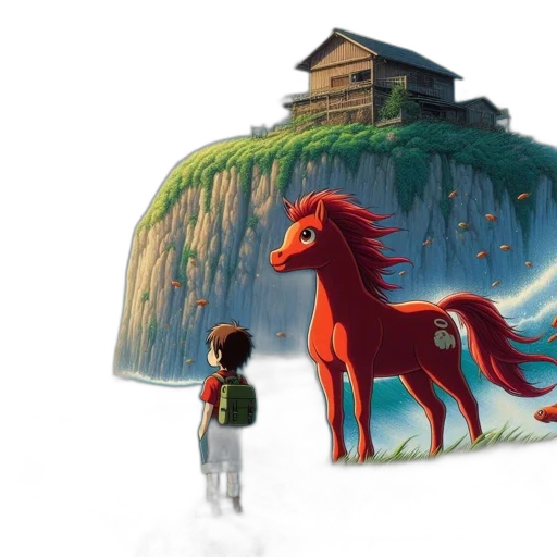 concept art, fantasy art, 3d render, anime transparent PNG cut-out