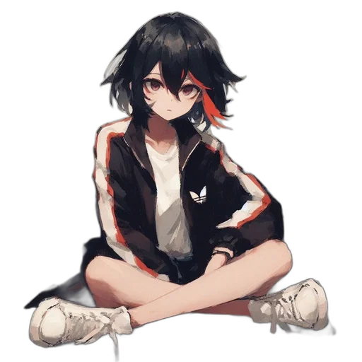 jacket, face, creature, weapon transparent PNG cut-out