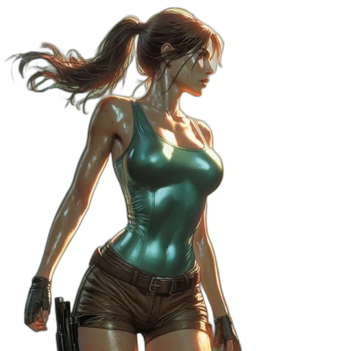 concept art, comic book art, cyberpunk, fantasy art transparent PNG cut-out