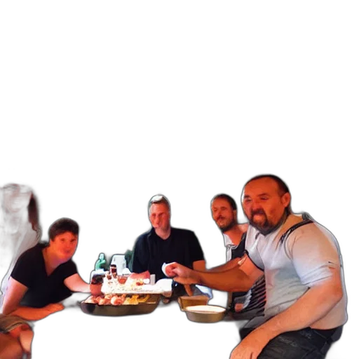 staff, food, robot, furniture transparent PNG cut-out