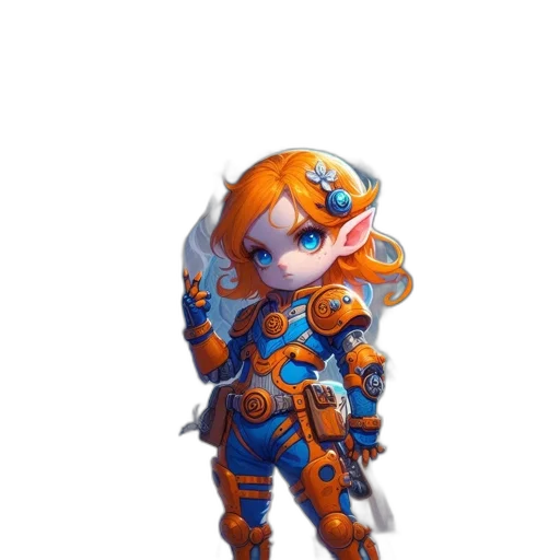 robot, staff, creature, weapon transparent PNG cut-out