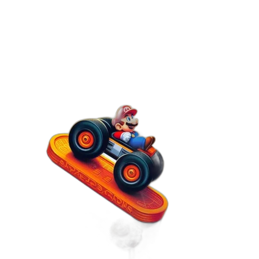 car, weapon, shoes, 3d render transparent PNG cut-out
