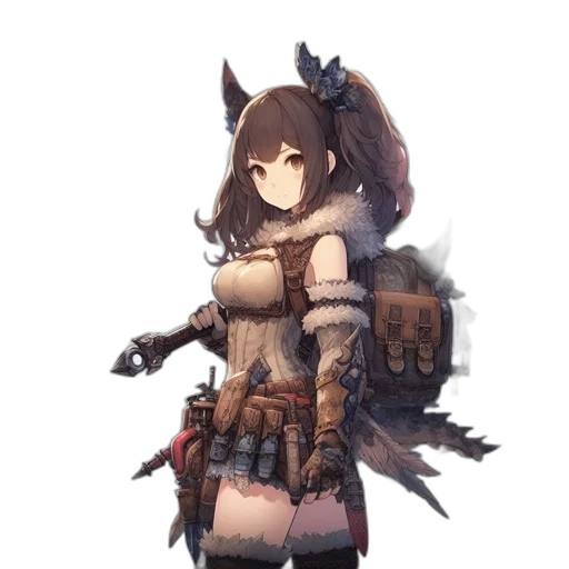 staff, weapon, animal, creature transparent PNG cut-out