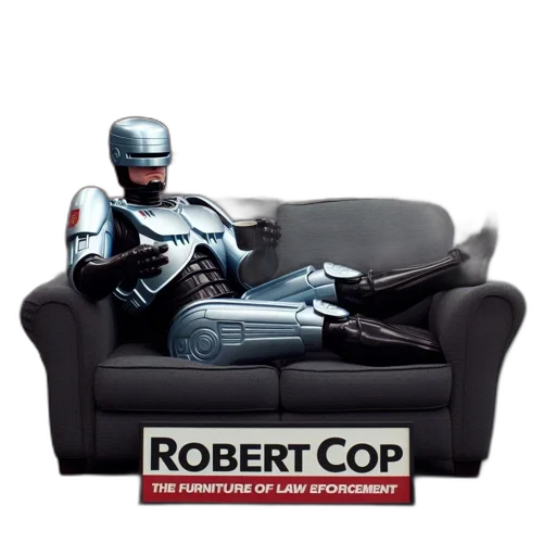 robot, furniture, concept art, cyberpunk transparent PNG cut-out