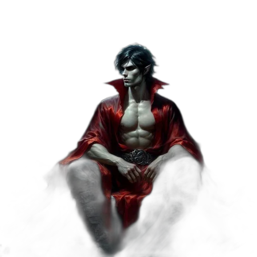 jacket, sword, dragon, fantasy art transparent PNG cut-out