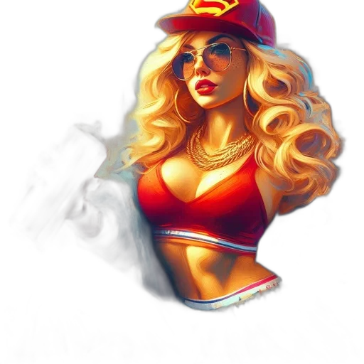 hat, crown, dress, comic book art transparent PNG cut-out