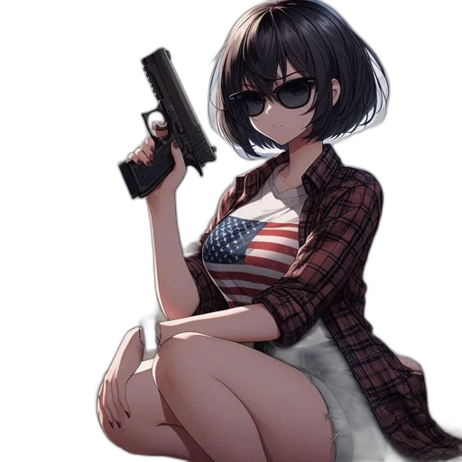 weapon, animal, dress, staff transparent PNG cut-out