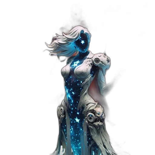 dress, dragon, jewelry, staff transparent PNG cut-out