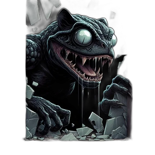 creature, dragon, animal, staff transparent PNG cut-out