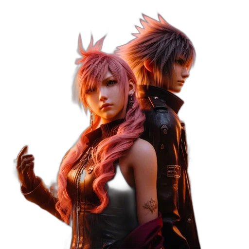 concept art, cyberpunk, fantasy art, 3d render transparent PNG cut-out
