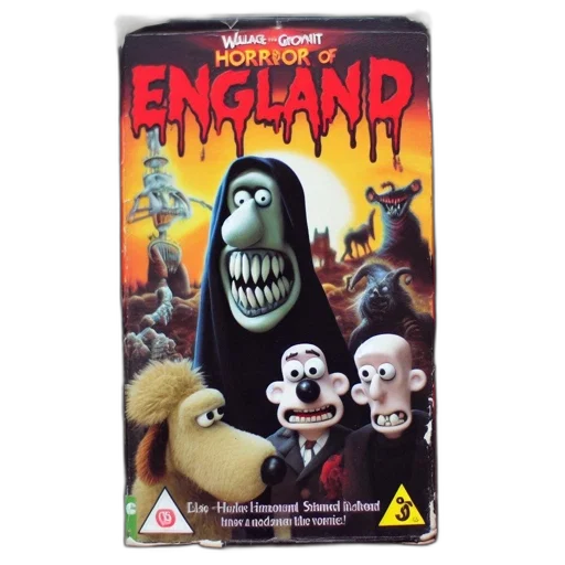 wallace, gromit, horror, england transparent PNG cut-out