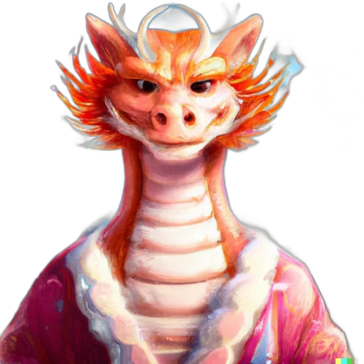 dragon, staff, animal, creature transparent PNG cut-out