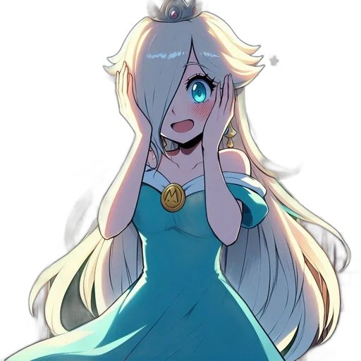 crown, dress, staff, creature transparent PNG cut-out