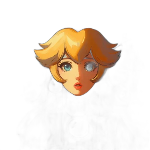 face, mask, hair, crown transparent PNG cut-out
