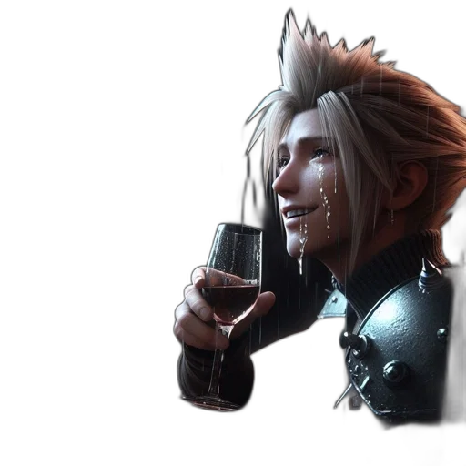 bottle, face, hair, robot transparent PNG cut-out