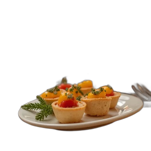food, crown, 3d render, photorealistic transparent PNG cut-out