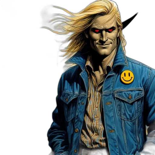 jacket, comic book art, concept art, fantasy art transparent PNG cut-out