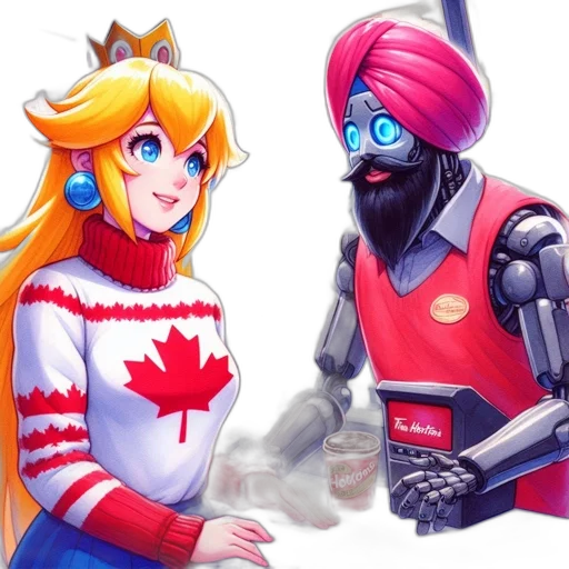robot, concept art, comic book art, pixel art transparent PNG cut-out