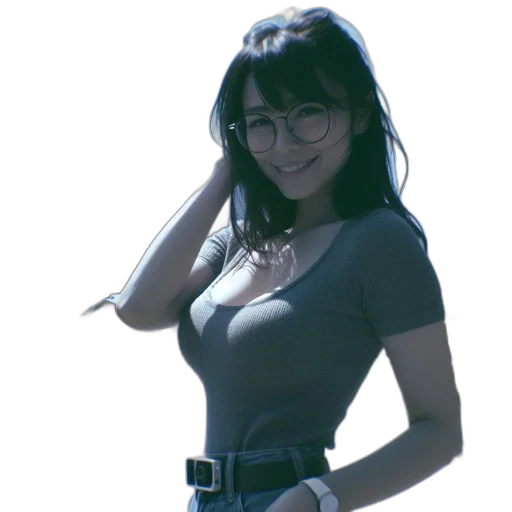 dress, robot, staff, weapon transparent PNG cut-out