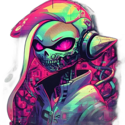 jacket, mask, robot, face transparent PNG cut-out