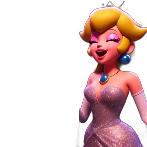 dress, 3d render, concept art, two transparent PNG cut-out