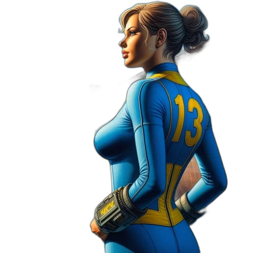 dress, jacket, comic book art, concept art transparent PNG cut-out