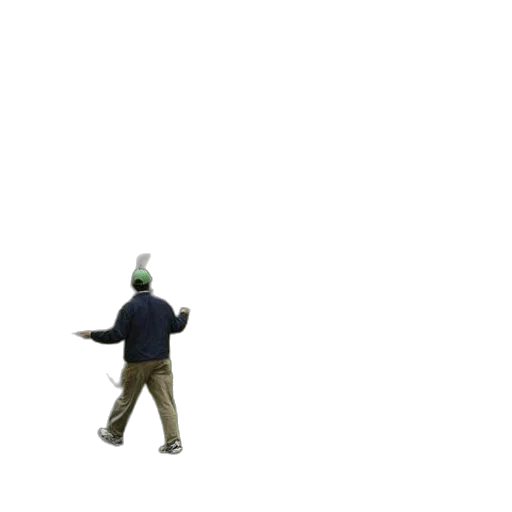 staff, jacket, hat, robot transparent PNG cut-out