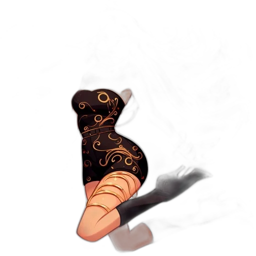 shoes, hat, weapon, staff transparent PNG cut-out