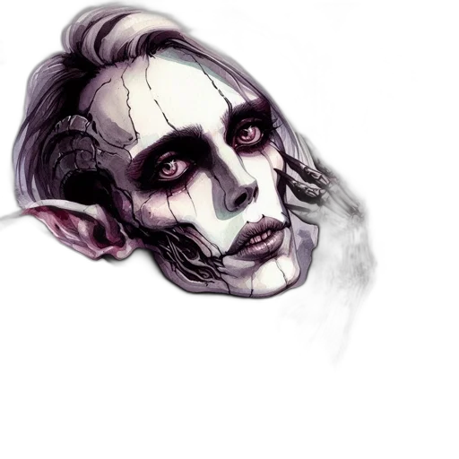mask, face, creature, concept art transparent PNG cut-out