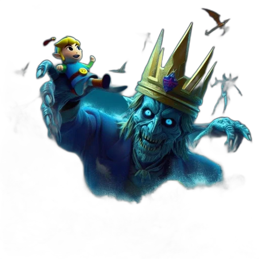 crown, staff, concept art, fantasy art transparent PNG cut-out