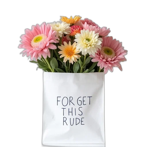 flower, white, bag, flowers transparent PNG cut-out