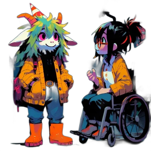 jacket, mask, creature, concept art transparent PNG cut-out