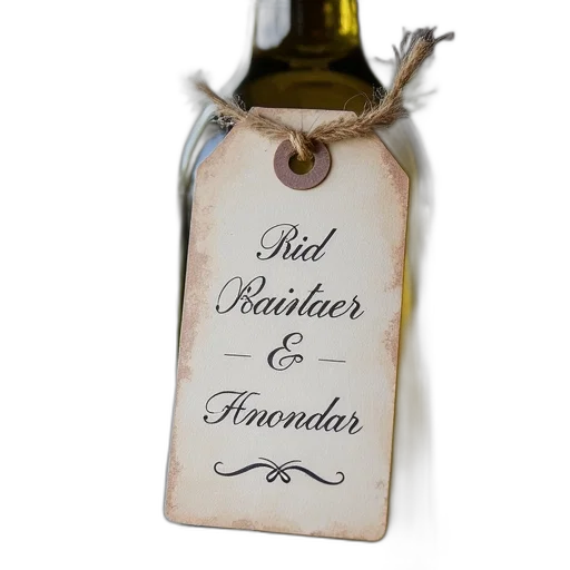 bottle, 3d render, personalized, wine transparent PNG cut-out