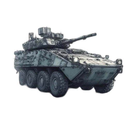 weapon, car, robot, 3d render transparent PNG cut-out