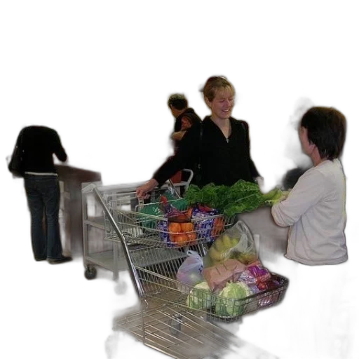 food, staff, robot, 3d render transparent PNG cut-out