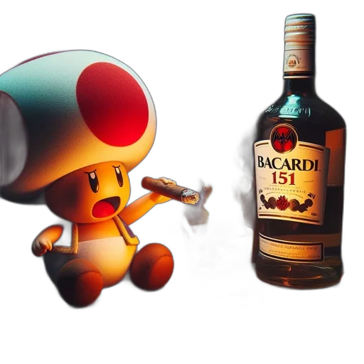 bottle, robot, weapon, 3d render transparent PNG cut-out