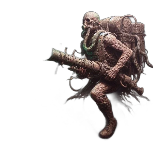 creature, weapon, robot, staff transparent PNG cut-out