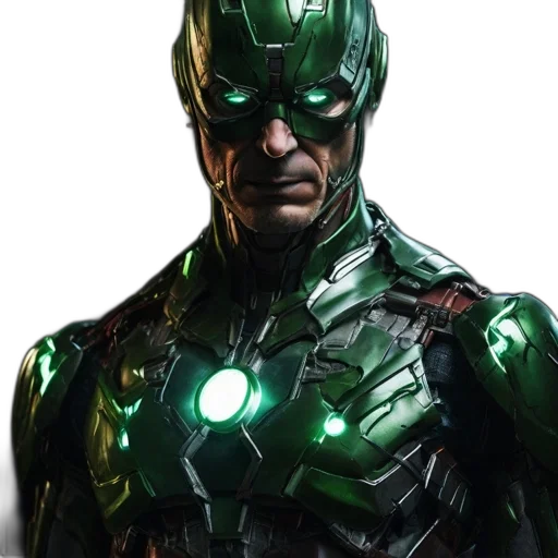 comic book art, concept art, 3d render, photorealistic transparent PNG cut-out
