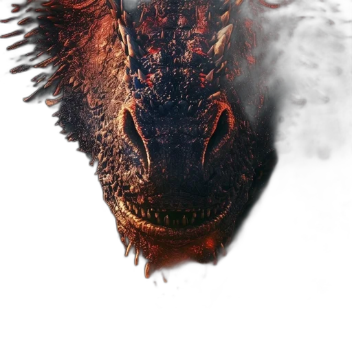 dragon, animal, creature, face transparent PNG cut-out