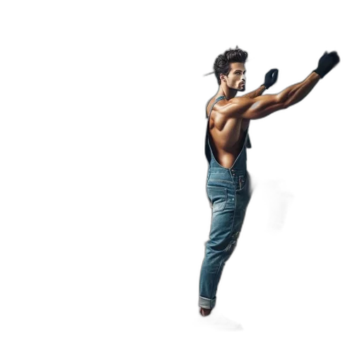 weapon, jacket, sword, shoes transparent PNG cut-out