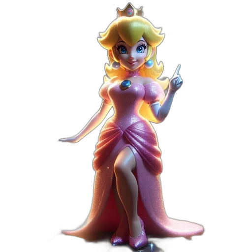 dress, staff, concept art, 3d render transparent PNG cut-out