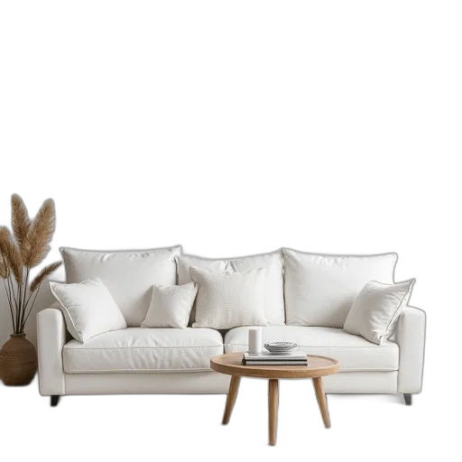 furniture, 3d render, photorealistic, earth tones transparent PNG cut-out