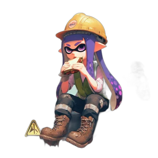 weapon, hat, staff, jacket transparent PNG cut-out