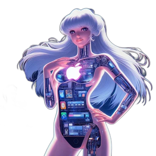 robot, dress, cyberpunk, concept art transparent PNG cut-out